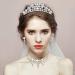 minkissy Rhinestone Pearl Crown Hair Comb - Mini Princess Crown Comb Wedding Crystal Tiara Crown Headbands for Wedding Birthday Party - Buy Online on SooperMarket.com
