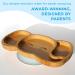 Nohla - Ezra The Elephant Bamboo Baby Weaning Plate | Spill-Proof Suction Base | 6+ Months | 100% Bamboo & FDA Silicone | BPA-Free | Grey - Buy Online on SooperMarket.com