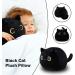 KOMUNJ Black Cat Plush 30cm - Soft Stuffed Animal Toy for Kids & Adults | Cute Cat Pillow Gift for Valentines & Birthday - Buy Online on SooperMarket.com