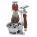 Men's Shaving Set Stand Easy to Clean Soap Fine Workmanship Manual Shaving Set with Wooden Handle As a Gift for Men