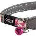 Shop ROGZ CB09-K Reflective Glow-in-the-Dark Cat Collar - White/Pink Size S | International Shipping Available - Buy Online on SooperMarket.com