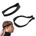 Hair Trimming Guide Men Black Hair Cut Guides Fade Cutting Tool with 2 Hair Bands Adjustable Neckline Shaving Template for Home Use Barber Shops Hair Salons Makeup Rooms