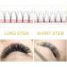 4D-C-0.10-8-15 Mix Pre Made Fan Eyelash Extensions - Russian Volume Lashes 0.07 0.10 Pre Fanned Long Stem C D Curl - 8-15 Mix & CG - Premade Fans Eyelash Extension - Buy Online on SooperMarket.com