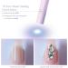 Denabuty Mini UV LED Nail Lamp - Portable Rechargeable Nail Dryer with 2 Timers for Fast Drying Violet - Gel Nails UV Light - Buy Online on SooperMarket.com