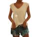 Short Sleeve T Shirts Clothing Woman T-Shirt Casual Black Clothing Top Women's Floral Pattern for Women Crop Tops Shirt Shirts Top Women's Summer Tank Top 3-yellow S