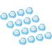 Disposable Toilet Brush Refills 16pcs Sponge Head Easily Clean Every Corner of Bathroom Water Soluble One Time Use Widely Use - Buy Online on SooperMarket.com