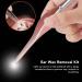 Rose Gold Ear Cleaning Kit with Light | Visible Ear Wax Removal Tool with Storage Box | Full Polishing | Ear Spoon for Gentle Ear Cleaning - Buy Online on SooperMarket.com