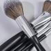 16-Piece Small Waist Black Makeup Brush Set - Perfect 22cm Brushes for Flawless Application | International Shipping - Buy Online on SooperMarket.com