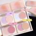 Matte Face Powder Blush Palette - High Pigment, Vegan & Waterproof - Buy Online on SooperMarket.com