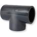 Paradies Pool PVC T-Piece 50mm 90 - High-Quality European Fitting with Adhesive Sleeves | 1 Piece for International Shipping - Buy Online on SooperMarket.com