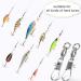 AMYSPORTS Fishing Swivels with Interlock Snap Ball Bearing Swivels - 25pcs, Size 0 (20lb) - Saltwater/Freshwater Tackle Leaders - Buy Online on SooperMarket.com
