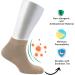 Cosyfeel Women Loose Diabetic Socks | 4-Pack Neuropathy Ankle Socks for Ladies | Super Soft Eco-Friendly Bamboo Material | Durable with Seamless Toe | Multicolour Patterns | 4 Seasons 4-7 LIGHT BEIGE - Buy Online on SooperMarket.com
