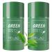 Green Tea Mask Stick for Face, Blackhead Remover with Green Tea Extract, Deep Pore Cleansing, Green Clay Mask For Face Moisturizing, Purifying, Reduce Blackheads for All Skin Types of Men and Women