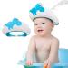 Baby Shower Cap KAMHBE Shower Caps for Kids Shield Adjustable Dinosaur Hair Washing Shampoo Shield Baby Visor for Eyes Ears and Face (dinosaur-blue)