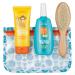 T is for Tame  Kids Hair Taming Cream & Spray Bundle for Frizz, Flyaways, Static & More, All Natural Leave in Cream & Spray are Safe for Babies & Toddlers, Bag & Soft Natural Brush Included
