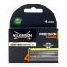 Wilkinson Sword Quattro Titanium Precision Razor Blades for Men's Shavers 4 Pieces 4 pieces (1 pack)