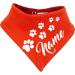 Customizable Both-Sided Multicolor Dog Turning Cloth - Size 1 (Neck 27-30 cm) - Red-Orange - Perfect for Your Pet! - Buy Online on SooperMarket.com
