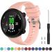 Watbro Compatible with Garmin Forerunner 45 Band  Soft Silicone Sport Replacement Watch Band  Fitness Strap Bracelet Wristband for Garmin Forerunner 45 Smartwatch Pink+Teal+Orange - Buy Online on SooperMarket.com