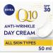 NIVEA Q10 Anti-Wrinkle Power Protecting Day Cream SPF 30 (50ml) Face Cream with Skin Identical Q10 and Creatine for Wrinkles and Age Spots