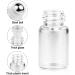 25 Pcs Clear Glass Mini Roll On Bottles - Empty 2ml Roller Ball Bottles for Essential Oils, Perfume, Lip Balm - Cosmetic Sample Vials with Black Cap - Buy Online on SooperMarket.com