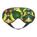 SSIMOO Tropical Banana Leaves Soft Sleep Eye Mask Female Breathable Eye Patch Perfect for Travel and Relaxation Black
