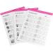 Nail Art Practice Book Beginner Manicure Training Drawing Cards Easy to Clean 12 Sheets - Buy Online on SooperMarket.com