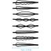 24PCS Hair Clips 8 Styles Hair Grips Hair Pins Hair Styling Accessories Hair Barrette Clips for Women Girls DIY Black - Buy Online on SooperMarket.com