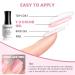 RARJSM Translucent Sheer Pink Gel Nail Polish - Soak Off Clear Pink French Manicure Jelly Nail Varnish - 1pcs 15ml for Salon or DIY Nail Art - Buy Online on SooperMarket.com