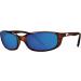 Costa Del Mar Men's Brine Oval Sunglasses Tortoise/Grey Blue Mirrored Polarized-580p 59mm - Buy Online on SooperMarket.com