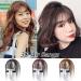 Invisible Human Hair Toppers For Women 3D Air Bangs Hair Topper Extension Invisible Seamless Thin Neat Air Bangs (A) - Buy Online on SooperMarket.com
