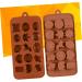 3pcs 15 Fudge Molds Non-Stick Mold Cartoon Animal Mold Silicone Mold Fondant Molds Bakeware Silicone Candy Mold Silicone Baking Molds Candy Molds Biscuits Cake Chocolate Candies mediumx3pcs Coffeex3pcs - Buy Online on SooperMarket.com