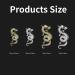 RUNRAYAY 40Pcs Gold & Silver Dragon Nail Art Studs for 3D Nail Charms Dragon Nail Decoration for Women Girl DIY Nail Art Decor - Buy Online on SooperMarket.com