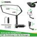 RBRL Extra Large Bar End Bike Mirror - Impact-Resistant Glass Mirror for E-Bikes & Bicycles (Left Wing Diamond) - Buy Online on SooperMarket.com