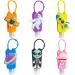 Ulife mall portable travel bottles for children - 6 pieces 30ml of wasteland -proof refillable empty plastic bottles with silicone key riper travel container for fluasive soap lotion - astronaut
