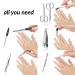 Marqus 7-Piece Manicure Set for Men & Women - Solingen Made in Germany Real Leather Case - Hand & Foot Care Essentials - Buy Online on SooperMarket.com