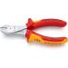 Knipex High Leverage Diagonal Cutter chrome-plated insulated with multi-component grips VDE-tested 160 mm (self-service card/blister) 74 06 160 SB Multi-component Grips Yellow/Red 1000 V 160 mm chrome-plated on self-service card - Buy Online on SooperMarket.com