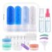 Travel bottles silicone vexillic 16 pieces of travel bottles for filling 90ml travel Bottles BPA-Free Spout.