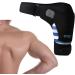 Predolo Neoprene Shoulder Support with Pressure Cushions | Compression Sleeves & Support Belt for Men & Women - Blue Left & Right Fit - Buy Online on SooperMarket.com