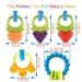 Baby Teething Toys 4 PCS BPA Free Silicone Baby Teethers  Freezer Safe Organic Infant Teething Toys Soft & Textured for Natural Brain Development - Buy Online on SooperMarket.com