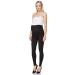 SOFTSAIL Maternity Leggings Pregnancy Pants Cotton Trousers with Belly Support Over Bump High Waisted Stretchy Soft Women Maternity Clothes Pregnancy Wear 16 Black