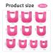 DHWEKU 26PC Nail Polish Template Kit - Reusable Nail Edge Skin Barrier 10 Sizes Nail Art Protection Accessories (Rose Red) - Essential Nail Art Tools for Perfect Manicures - Buy Online on SooperMarket.com