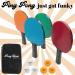 PONG TIMES Ping Paddles Set of 4 - Fun Table Tennis Rackets & Balls | 5 Star Racquets | Portable Set in Red, Blue, Green, Orange - Buy Online on SooperMarket.com