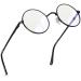 Joopin Round Blue Light Blocking Glasses for Women Men Clear Lens Anti Eye Strain UV Glare Glasses for Computer Gaming TV 07 Round Black Frame Anti Blue Light Lens Clear