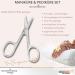 Premium Solingen Nail Care Set - Travel Black Nail Scissors File & Tweezers - Made in Germany - Buy Online on SooperMarket.com