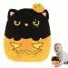 Pumpkin Cat Stuffed Animal Plush Pillow Halloween Pillows for Boys Girls Soft Hugging Pillow Cute Pumpkin Cat Plush Toy for Kids Birthday Halloween Party Favor Gift Sofa Bedroom Kids Room Decorations