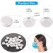 100 Pcs White Silicone Cord Locks for Masks - Adjustable Elastic Stopper for Drawstrings - Non-Slip Buckle for Adults and Kids - Buy Online on SooperMarket.com