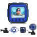 PROGRACE Upgraded Kids Waterproof Camera Action Video Digital Camera 1080 HD Camcorder for Boys Toys Gifts Build-in Game(Blue)