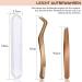 Eyeline Pliers for Artificial Eyelashes - 2 Pcs Stainless Steel Tweezers & Applicator for Individual Eyelash Extensions - B&Q Quality - Buy Online on SooperMarket.com