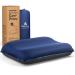Hikenture Self Inflating Camping Pillow Foam Travel Pillows for Sleeping Ergonomic 3D Support Inflatable Pillow Compressible Blow Up Camp Pillow Portable Backpacking Pillow for Traveling Sleeping Blue