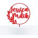 Personalized Wood Cake Topper | Custom Name Engraved Natural Birch Decoration for Weddings & Engagements - 15cm - Buy Online on SooperMarket.com
